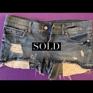 7 For All Mankind Jean Shorts